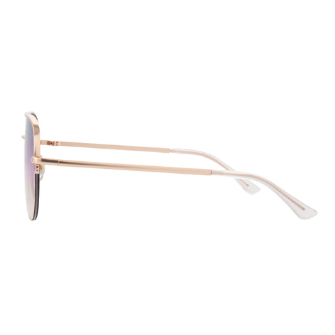 Satin Gold Aviator Sunglasses