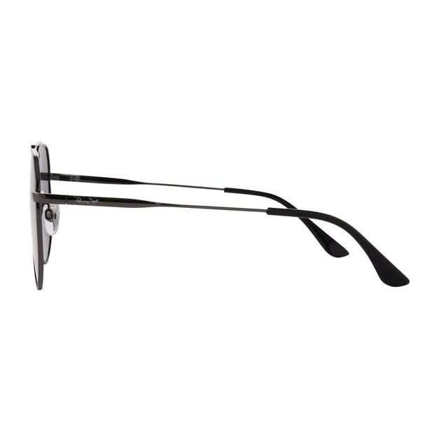 Silver Metal Smoke Mirror UVA-UVB Protection Aviator Sunglasses – Panama  Jack®