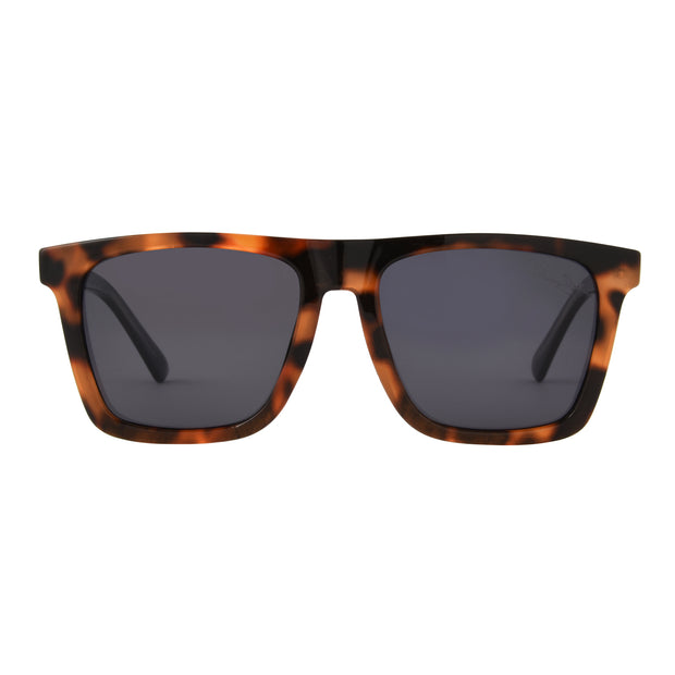 Dunes | Premium Polarized Shiny Tortoise Square Sunglasses