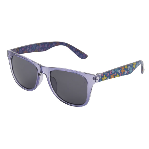 Panama Jack Kids Purple Floral Surf Sunglasses, 100% UVA-UVB Sun Protection, Impact Resistant