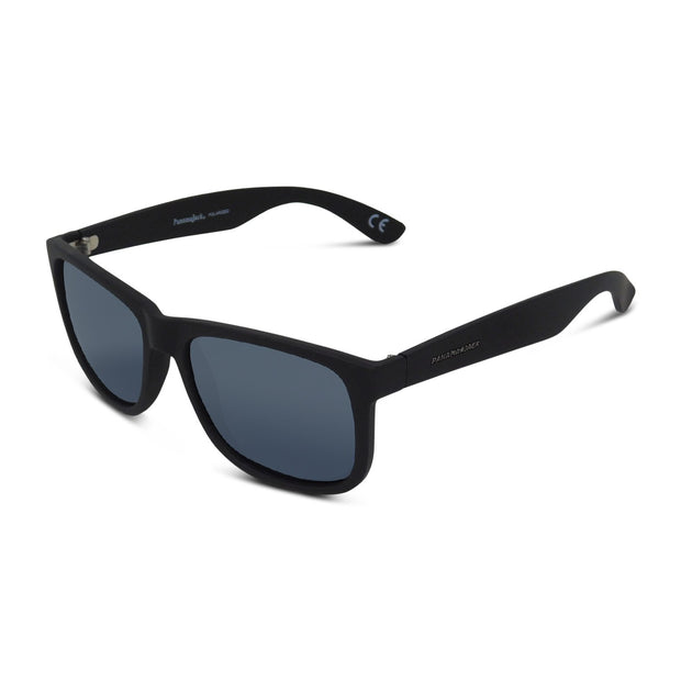 Polarized Classic Wrap Solid Smoke Sunglasses