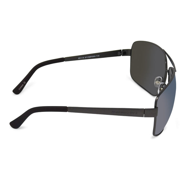 Polarized Rectangle Metal Aviator Sunglasses