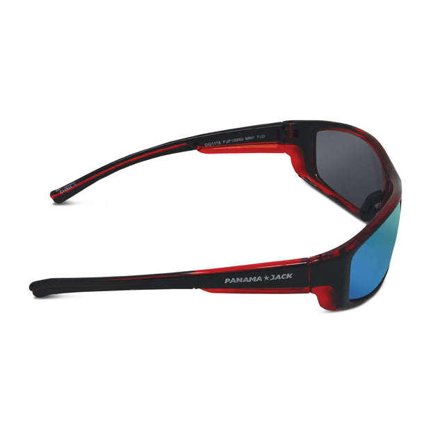 Sport Wrap Mirror Sunglasses