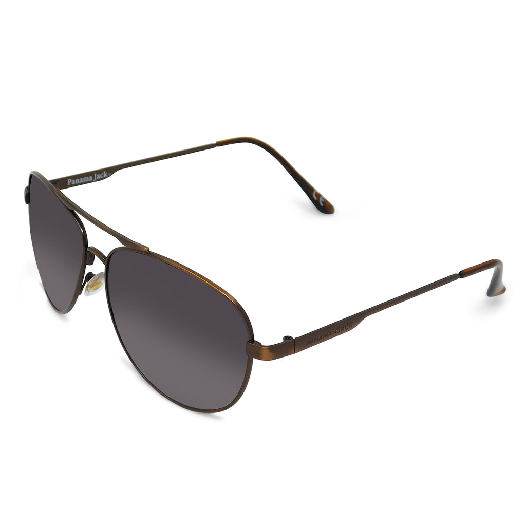 Panama Jack Metal Aviator Sunglasses