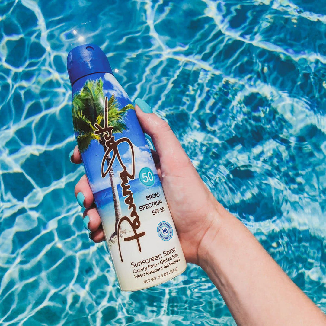 Sunscreen Spray SPF 50 Oxybenzone Octinoxate PABA Gluten Free Panama Jack