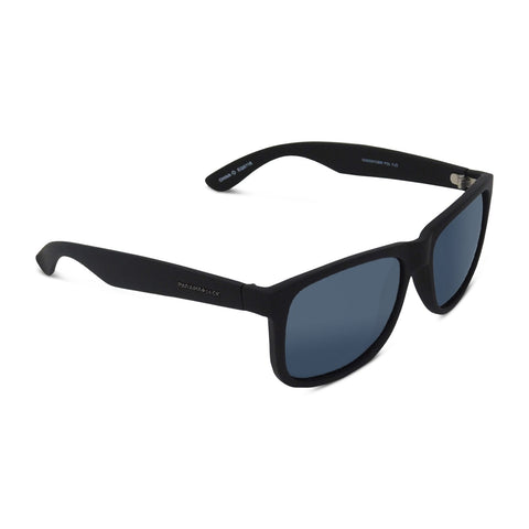 Polarized Classic Wrap Solid Smoke Sunglasses