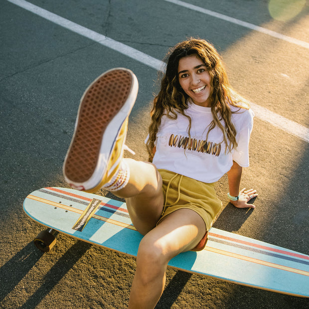 Surfboard Stripe Short-Sleeve Unisex T-Shirt