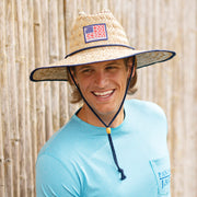 Fish Flag Straw Lifeguard Sun Hat - All Sales Final