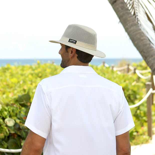 Panama Jack Men's Original Canvas Safari Sun Hat, 2 1/2 Brim, UPF (SPF) 50+ Sun Protection (Khaki, Small)