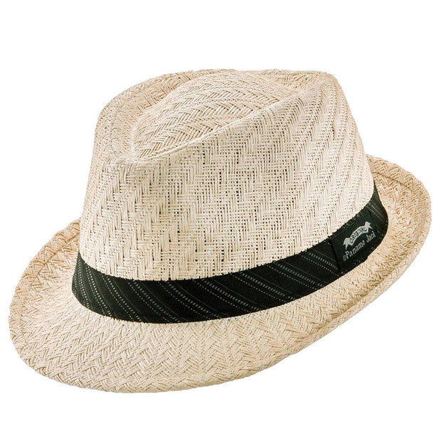 Striped Band Fedora Hat
