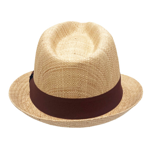 Premium Matte Raffia Fedora Hat - All Sales Final