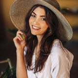 Premium Metallic Gold Paper Braid Straw Hat - All Sales Final