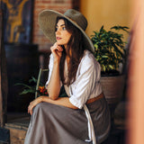 Premium Metallic Gold Paper Braid Straw Hat - All Sales Final