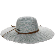 Round Crown Frayed Brim Straw Sun Hat