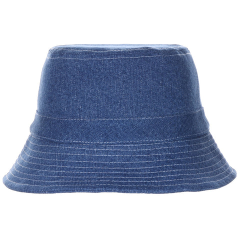 Denim Bucket Sun Hat - All Sales Final