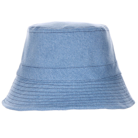 Denim Bucket Sun Hat - All Sales Final