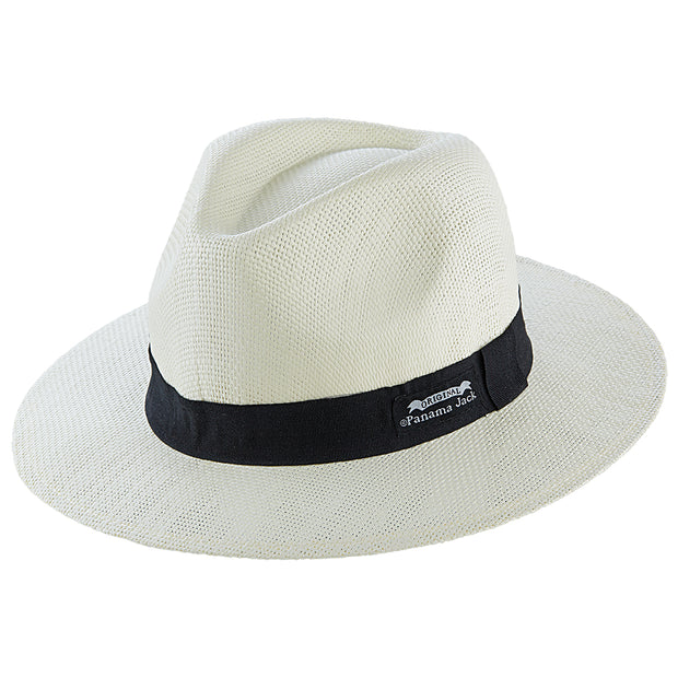 Original Panama Jack Matte Toyo Straw Sun Safari Hat (Ivory, Small/Medium)