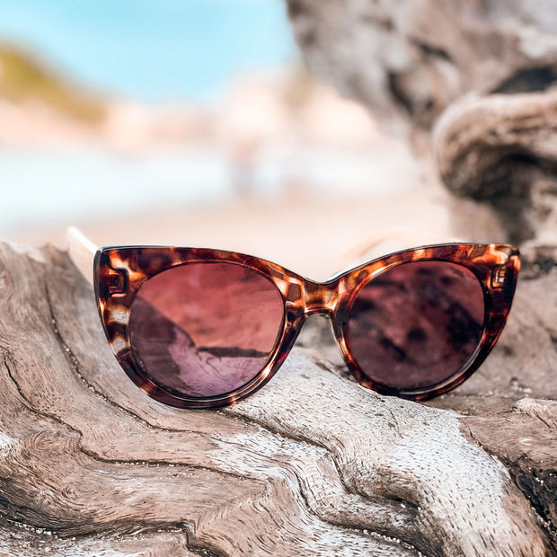 Premium Polarized Tort Cat Eye UVA-UVB Protection Sunglasses – Panama Jack®