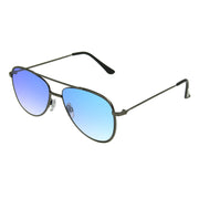 Matte Gunmetal Aviator Sunglasses