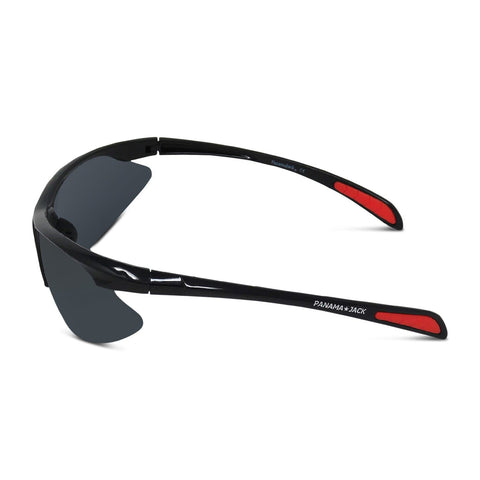 Semi-Rimless Sport Wrap Sunglasses