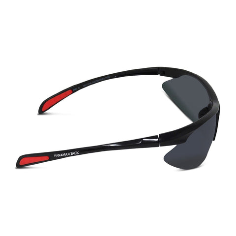 Semi-Rimless Sport Wrap Sunglasses