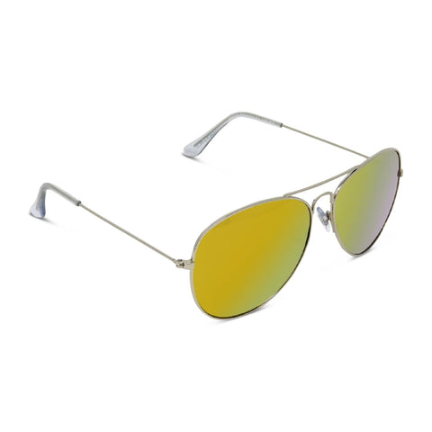 Silver Aviator Sunglasses