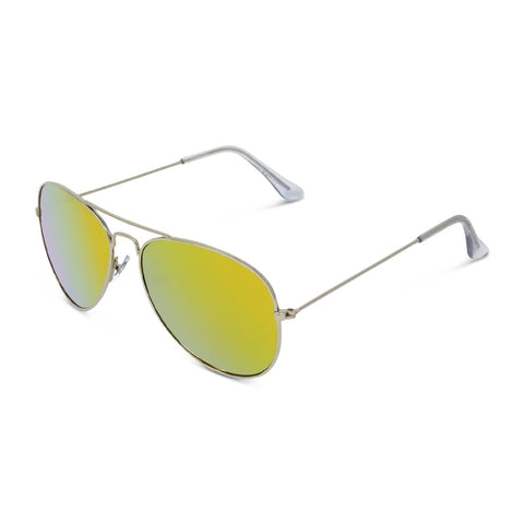 Silver Aviator Sunglasses