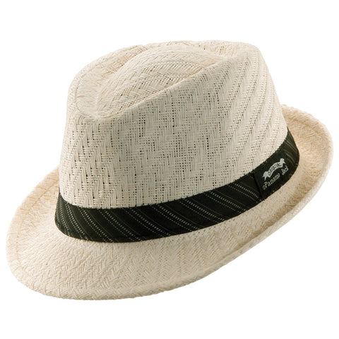 Striped Band Fedora Hat