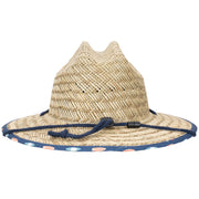 Kids Surfboard Underbrim Straw Lifeguard Sun Protection Hat