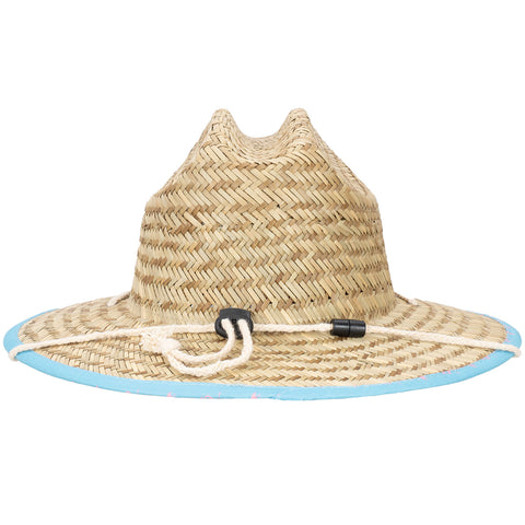 Kids Flamingo Underbrim Straw Lifeguard Sun Protection Hat