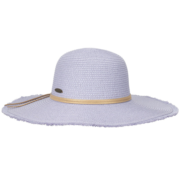 Paper Braid Frayed Brim Sun Hat