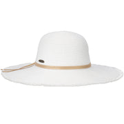 Paper Braid Frayed Brim Sun Hat