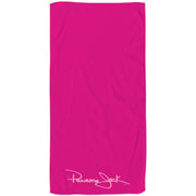 Embroidered Signature Velour Beach Towel