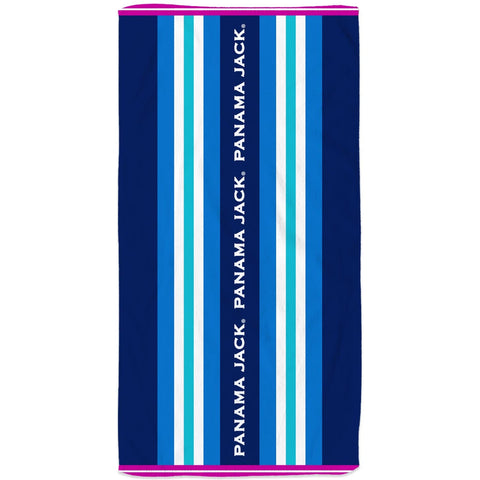 Sport Stripe Logo Beach Towel