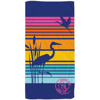 Wild Heron Beach Towel