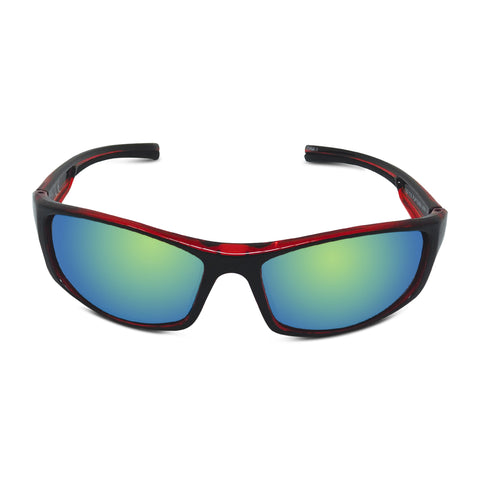 Sport Wrap Mirror Sunglasses