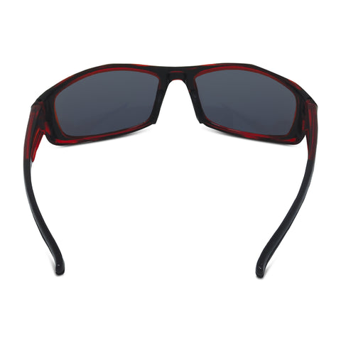 Sport Wrap Mirror Sunglasses