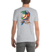 Original Parrot & Hat Short-Sleeve Unisex T-Shirt - 2 Sided Print