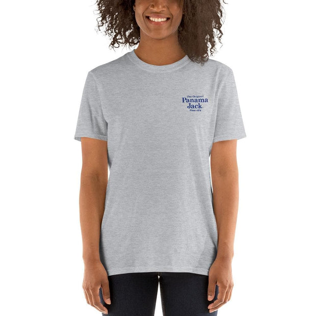 Original Sun Tan Products Short-Sleeve Unisex T-Shirt - 2 Sided Blue Print