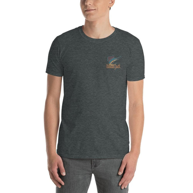 Woodcut Sailfish Short-Sleeve Unisex T-Shirt - 2 Sided Print