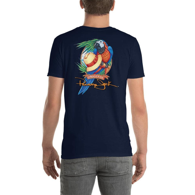 Original Parrot & Hat Short-Sleeve Unisex T-Shirt - 2 Sided Print