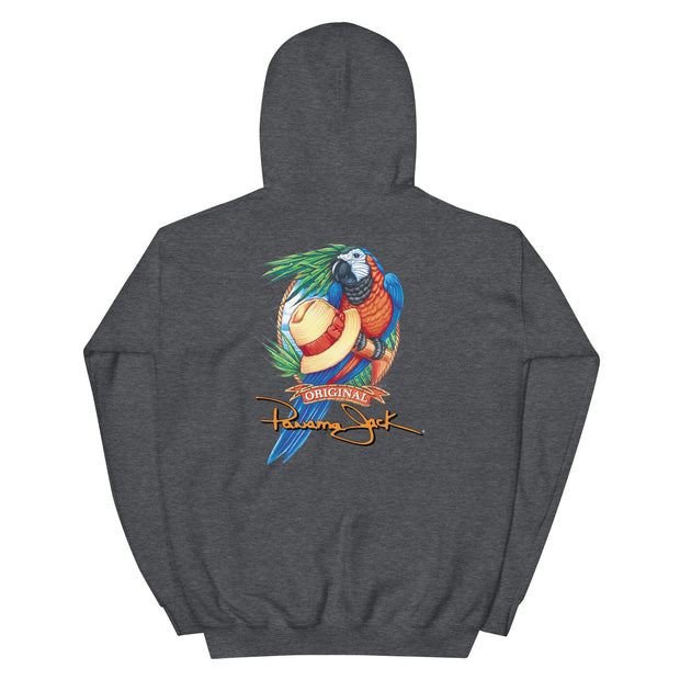 Original Parrot & Hat Unisex Hoodie - 2 Sided Print